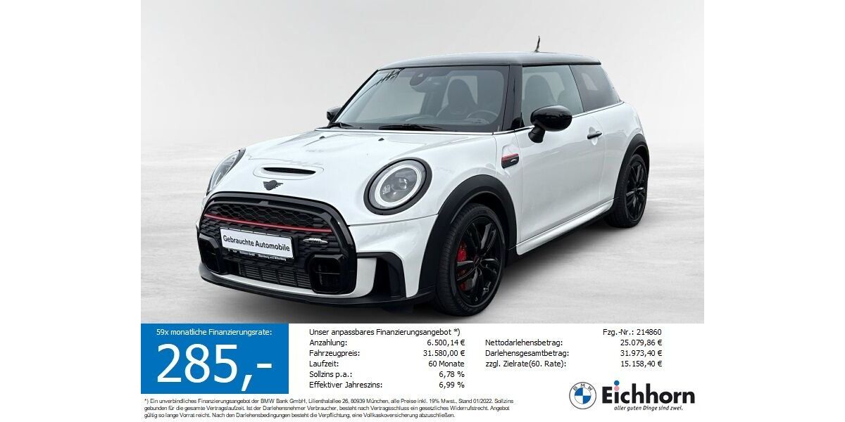 Mini John Cooper Works 36.910 km 30.980 &euro; Miltenberg 63897