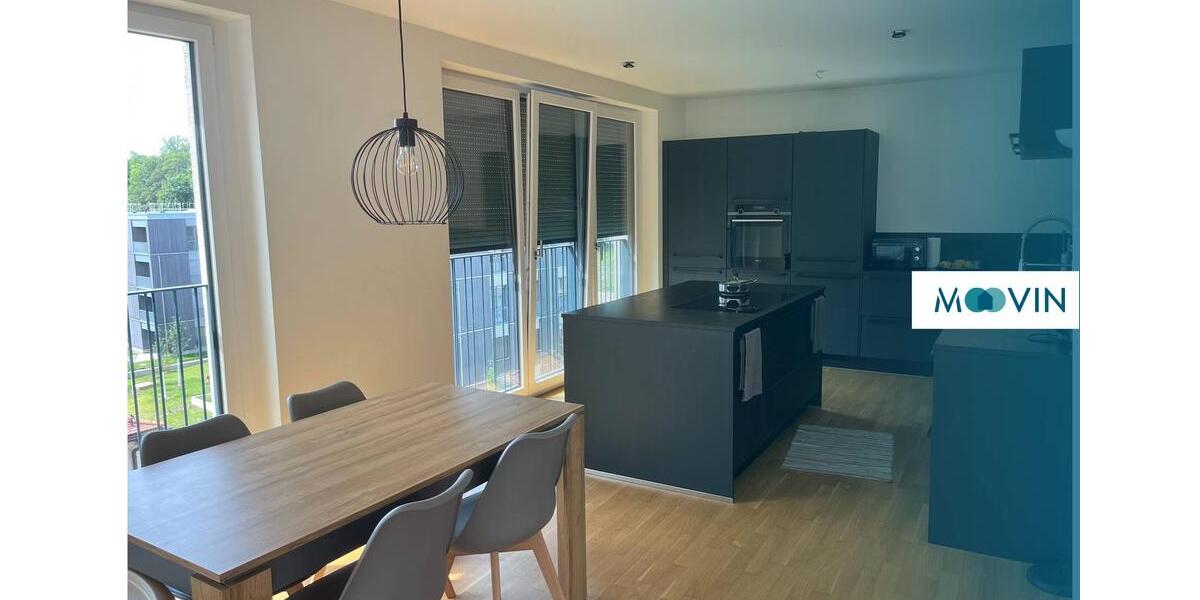 Helle 4-Zimmer-Penthousewohnung mit stilvoller Ausstattung: Tageslichtbad, bodentiefe Fenster & Balkon 4 zimmer