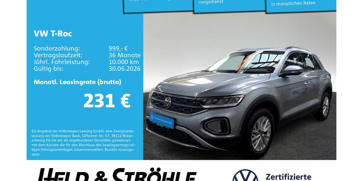 VW T-Roc 5.385 km 22.990 &euro; Neu-Ulm 89231