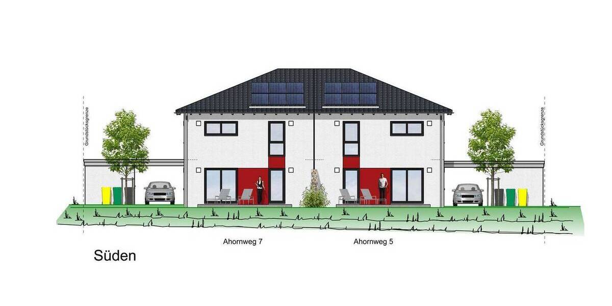 Doppelhaushälfte Rödental Waldsachsen - 4 Zimmer, 142 m&sup2;, 563.700&euro; | Angebot:26658393
