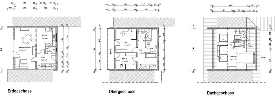 4-Zimmer-Reihenmittelhaus mit Balkon und Terrasse in Eichenried 4 zimmer
