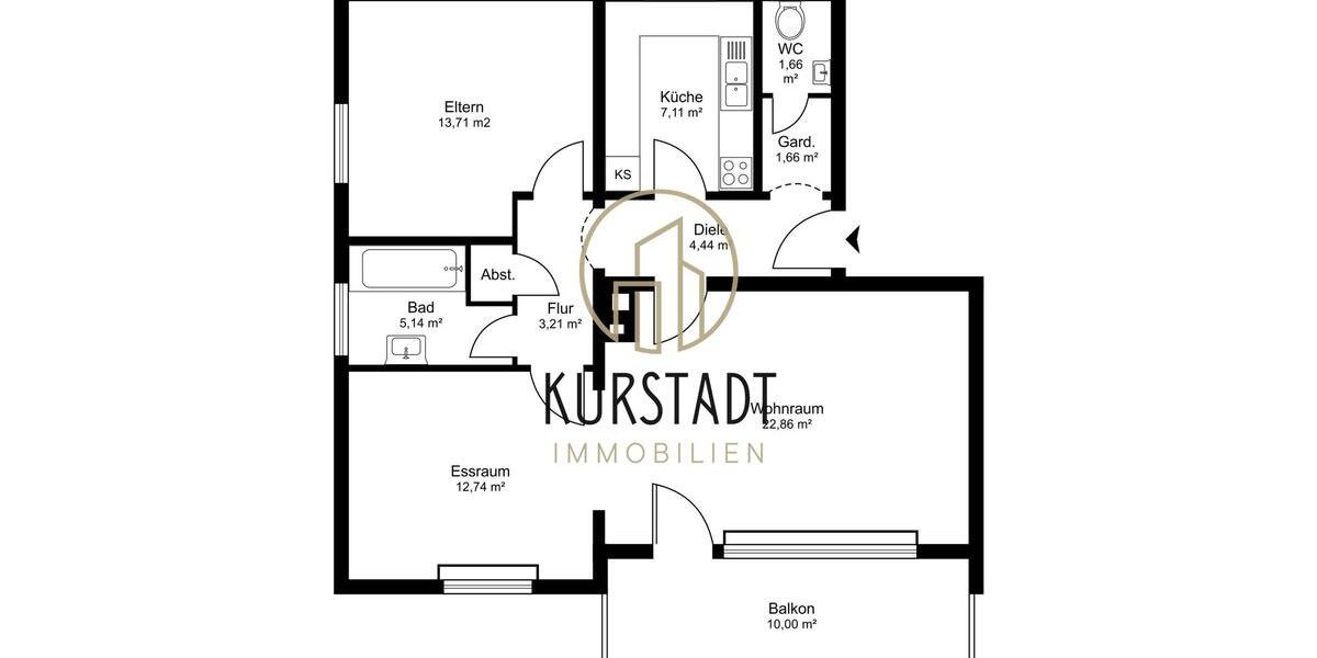 Etagenwohnung Bad Bevensen - 2.5 Zimmer, 74 m&sup2;, 715&euro; | Angebot:26631034