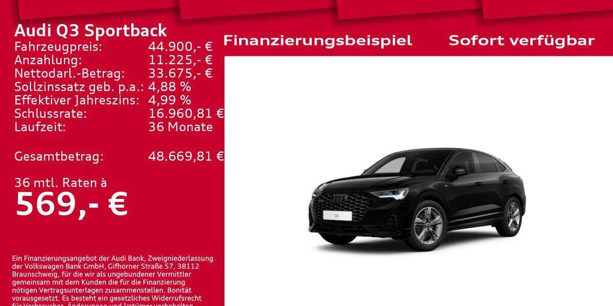 Audi Q3 21.700 km 44.900 &euro; Berlin 12489