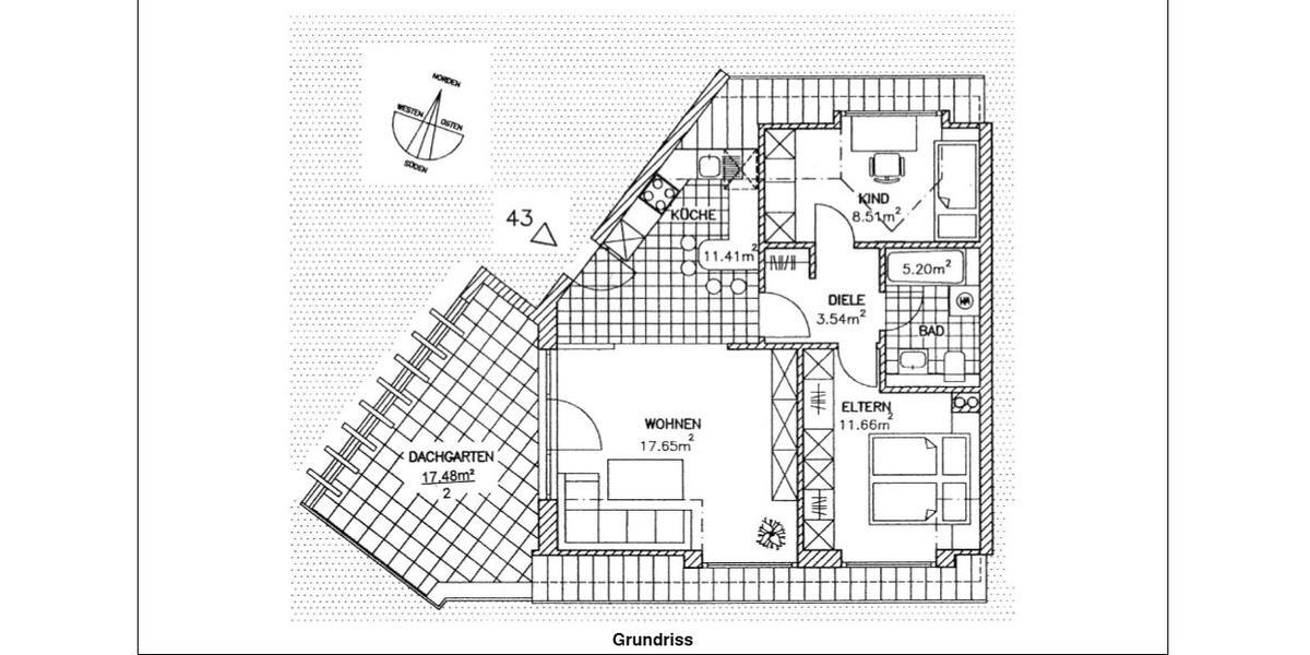 Dachgeschoßwohnung Dresden Langebrück - 3 Zimmer, 66 m&sup2;, 295.000&euro; | Angebot:26132432