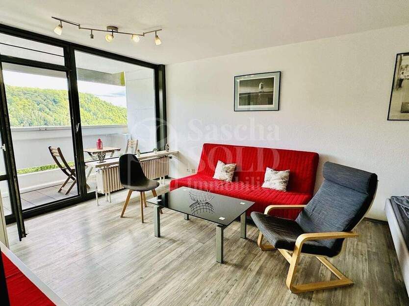 Möbliertes Apartment mit Loggia, Küche & modernem Bad - ideal für Rentner, Nähe Saarbrücken-Güdingen 1 zimmer