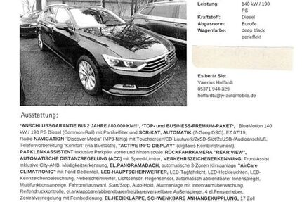 VW Passat Variant 400.000 km 10.600 € Am großen Bruch 39393
