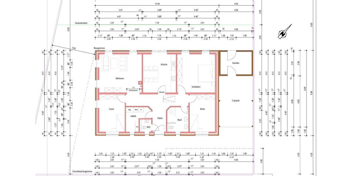 Bungalow Barßel - 7 Zimmer, 115 m&sup2;, 335.000&euro; | Angebot:25810803