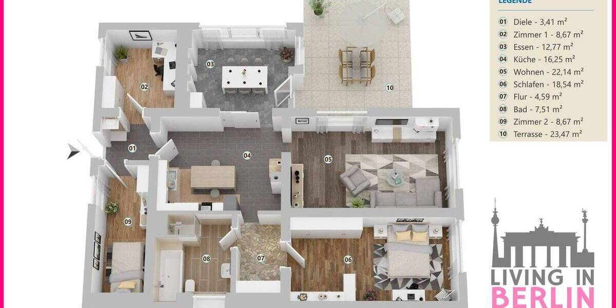 Bungalow Berlin Mahlsdorf - 4 Zimmer, 102 m&sup2;, 499.000&euro; | Angebot:26768882