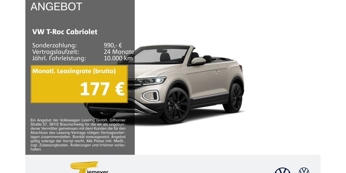 VW T-Roc 11.206 km 26.220 &euro; Marl 45770