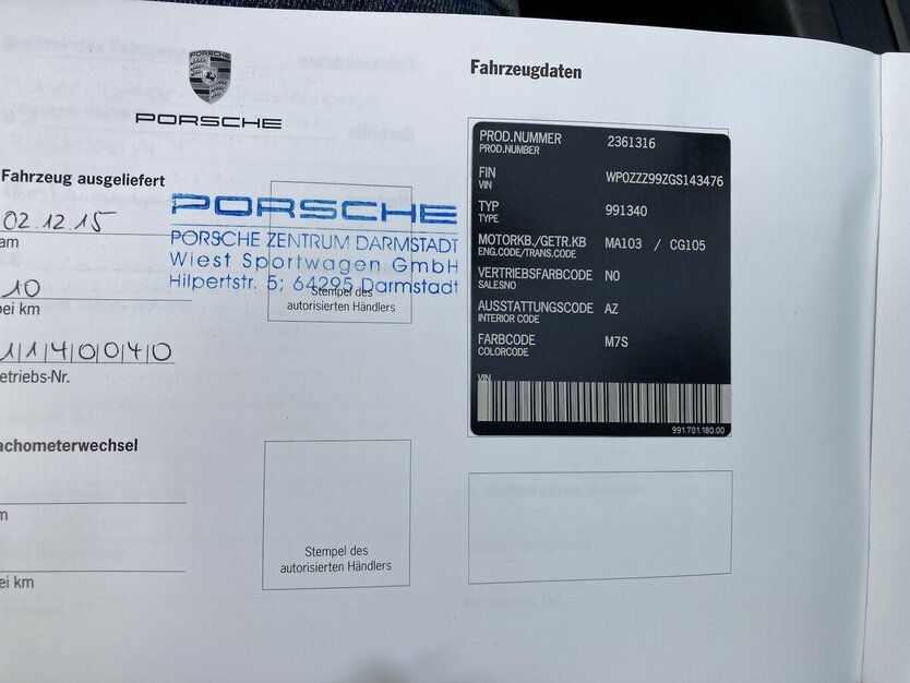 Porsche 911 Carrera GTS Cabriolet Approved 05/27 45.700 km 118.555 € Schorndorf 73614