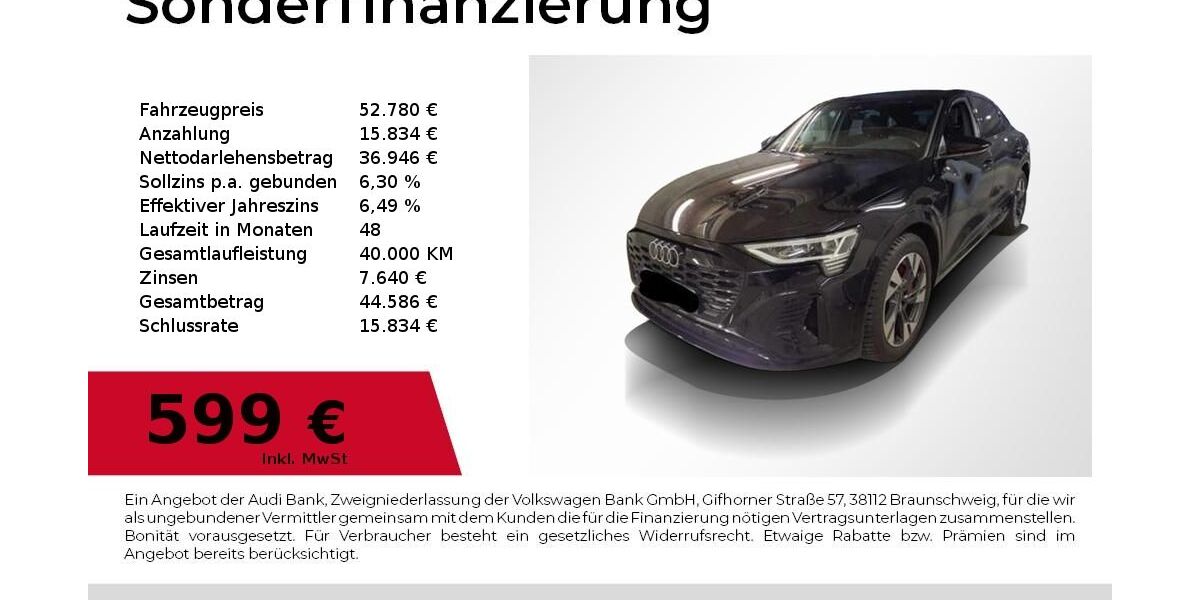 Audi Q8 e-tron 27.300 km 52.780 &euro; Nürnberg 90411