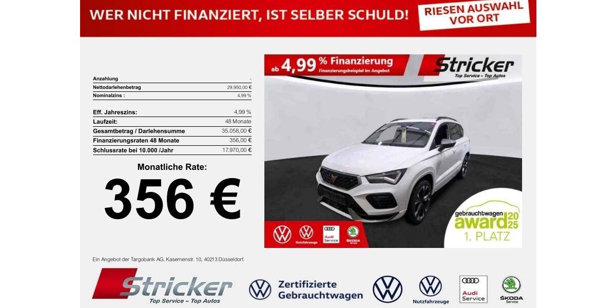 Cupra Ateca 18.890 km 29.949 &euro; Horn-Bad Meinberg 32805