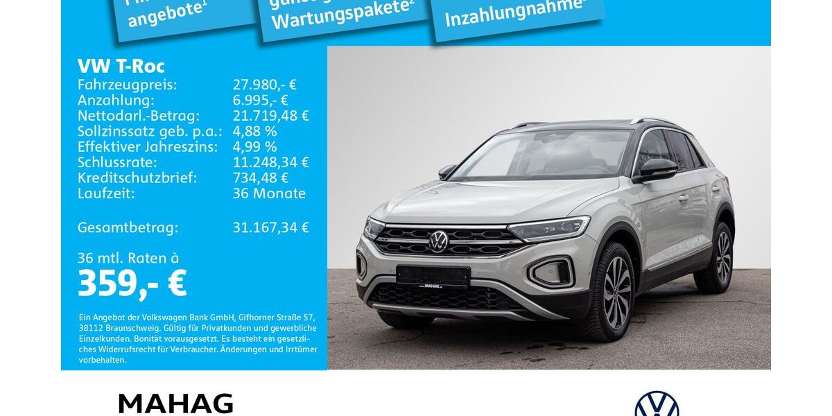 VW T-Roc 49.515 km 27.980 &euro; München 81825