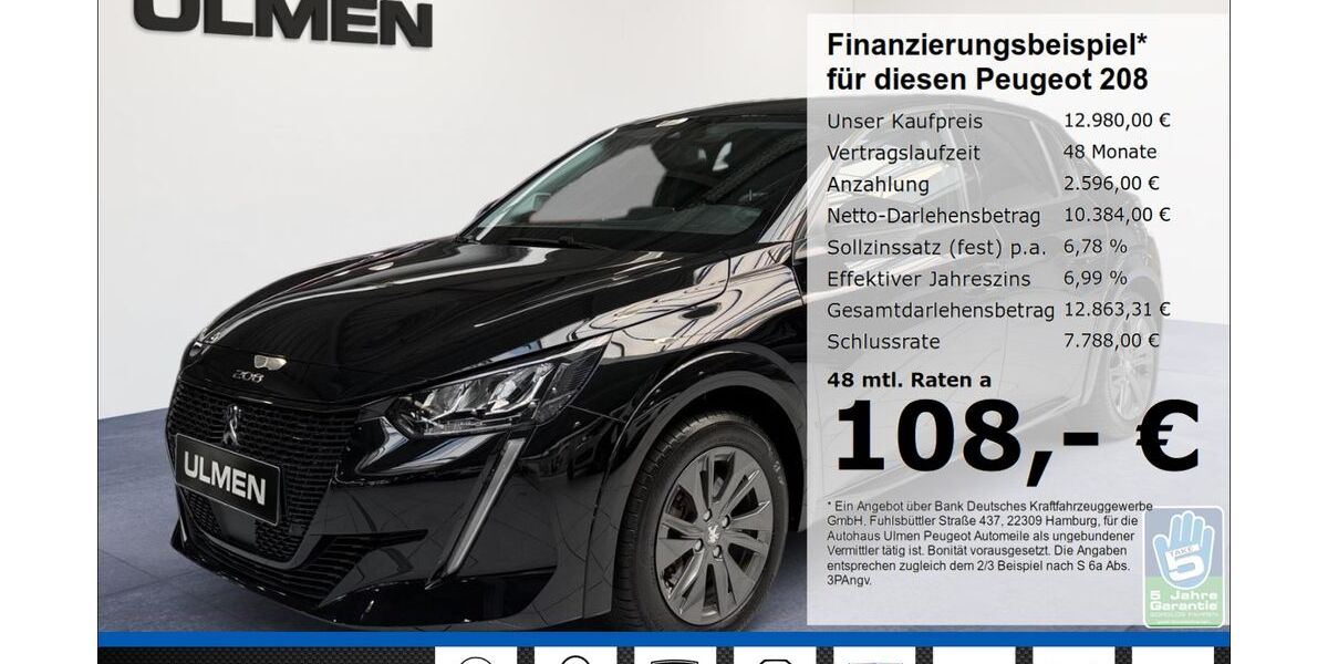 Peugeot 208 95.959 km 12.980 &euro; Düsseldorf 40233