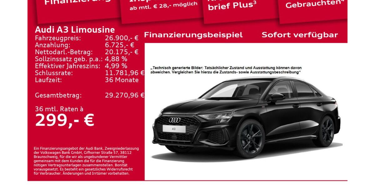 Audi A3 44.850 km 26.900 &euro; Berlin 12489
