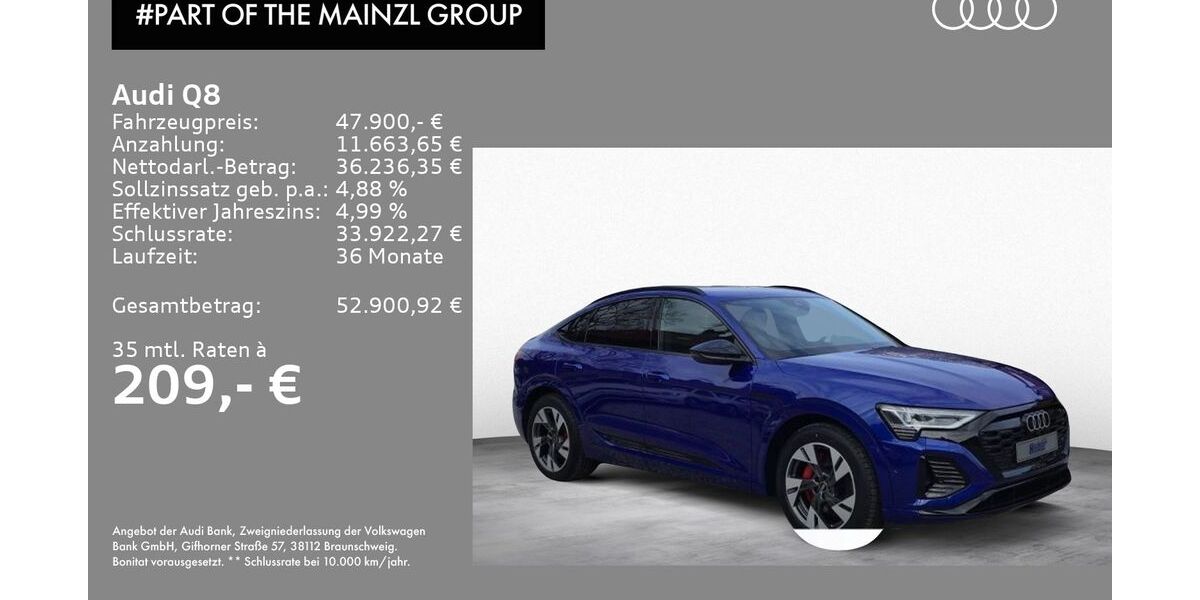 Audi Q8 e-tron 45.000 km 46.930 &euro; Bad Reichenhall 83435