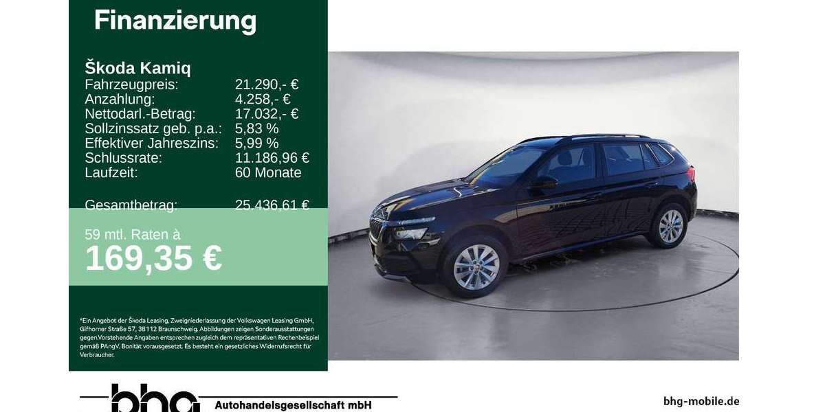 Skoda Kamiq 68.608 km 21.290 &euro; Ettlingen 76275