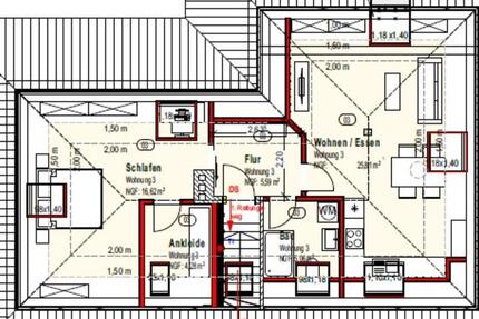 Wohnung Nienhagen - 2 Zimmer, 56 m&sup2;, 800&euro; | Angebot:24933495