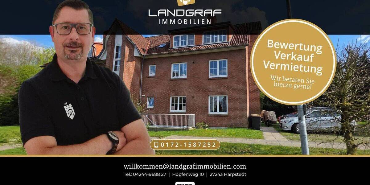 Etagenwohnung Harpstedt - 3 Zimmer, 85 m&sup2;, 209.000&euro; | Angebot:26276432