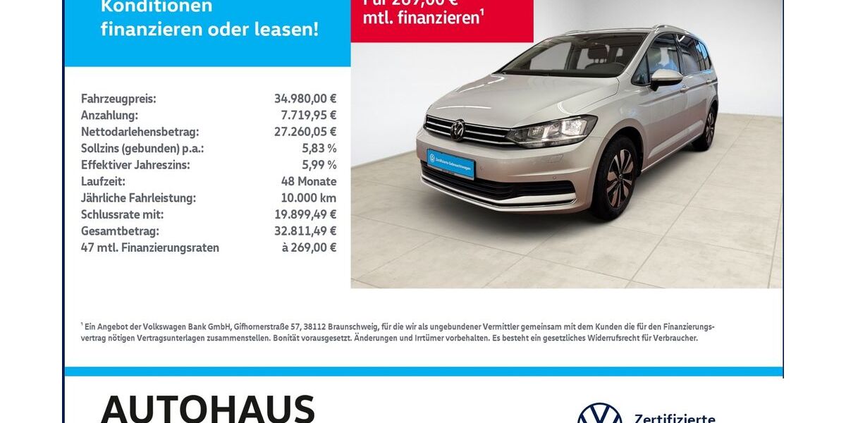 VW Touran 16.856 km 31.980 &euro; Bitterfeld-Wolfen 06749