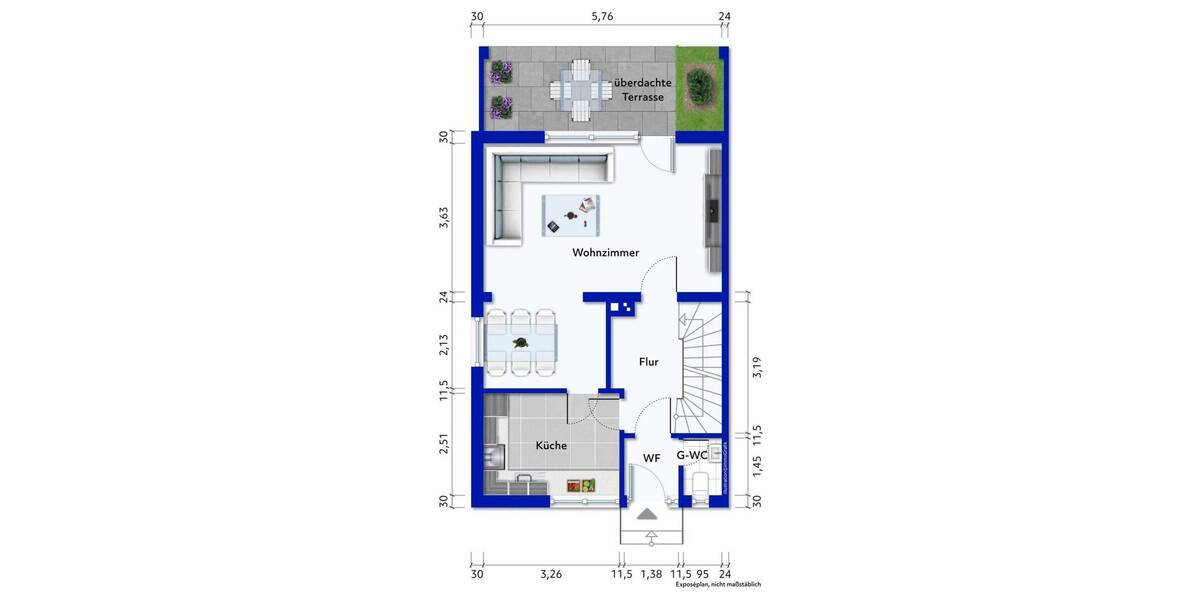 Reihenendhaus Lauenburg - 4 Zimmer, 114 m&sup2;, 279.000&euro; | Angebot:25987387