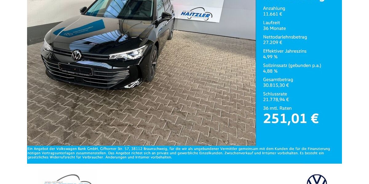 VW Passat Variant 18.600 km 38.870 &euro; Gernsbach 76593