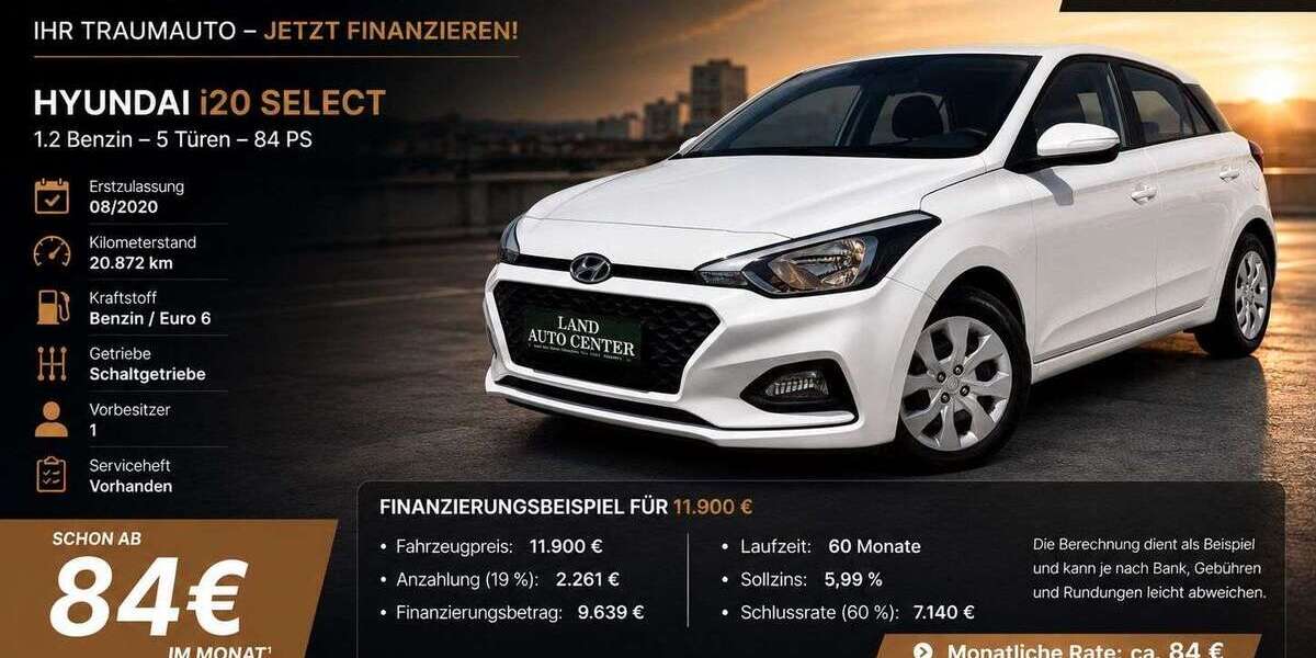 Hyundai i20 21.000 km 10.990 &euro; Böblingen 71032