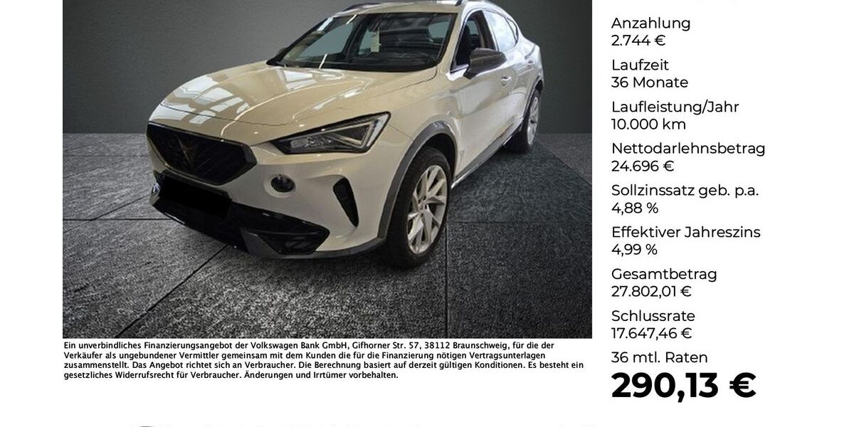 Cupra Formentor 22.760 km 27.440 &euro; Vechta 49377