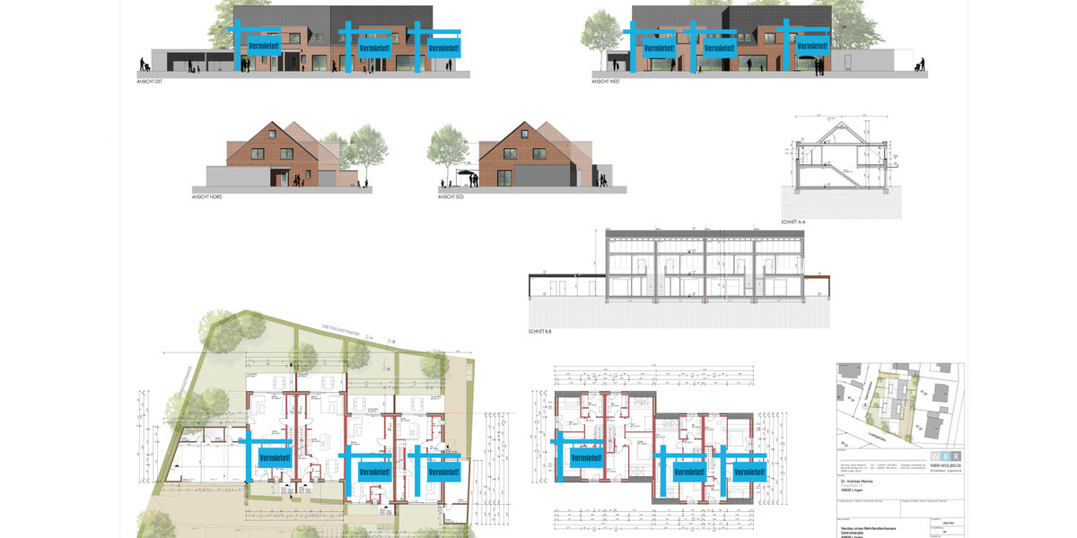 Doppelhaushälfte Lingen (Ems) Damaschke - 4 Zimmer, 130 m&sup2;, 1.575&euro; | Angebot:26647856