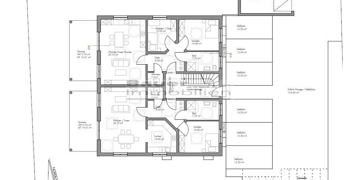 Etagenwohnung Gaimersheim - 3 Zimmer, 86 m&sup2;, 534.600&euro; | Angebot:26433620