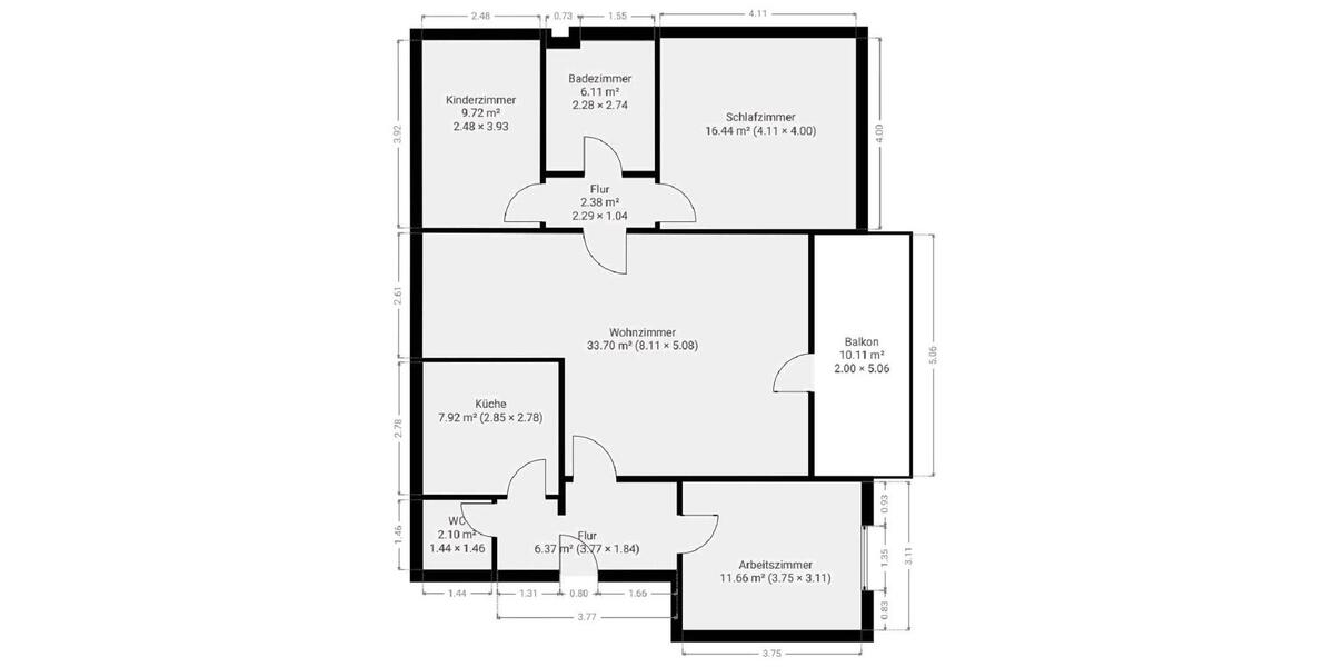 Etagenwohnung Einbeck - 4 Zimmer, 101 m&sup2;, 950&euro; | Angebot:26433466