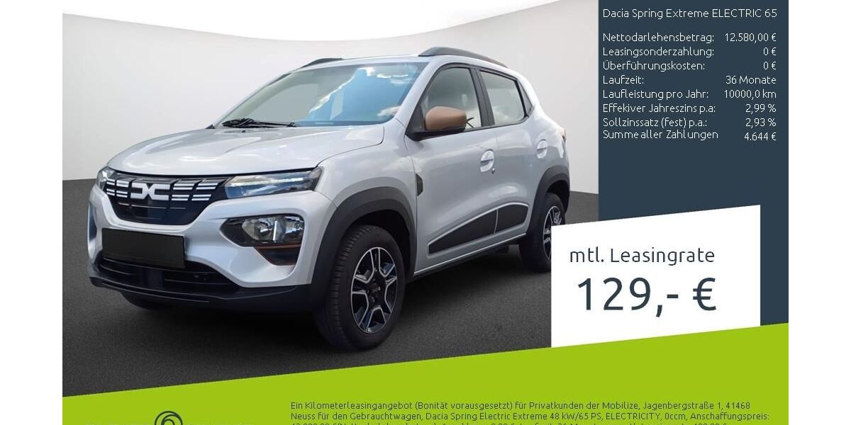 Dacia Spring 7.602 km 10.890 &euro; Borken 46325