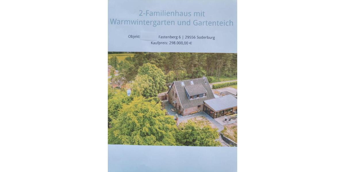 Einfamilienhaus Suderburg - 9 Zimmer, 206 m&sup2;, 298.000&euro; | Angebot:26564472