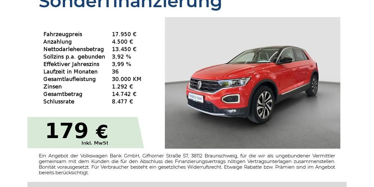 VW T-Roc 51.578 km 17.950 &euro; Cadolzburg 90556