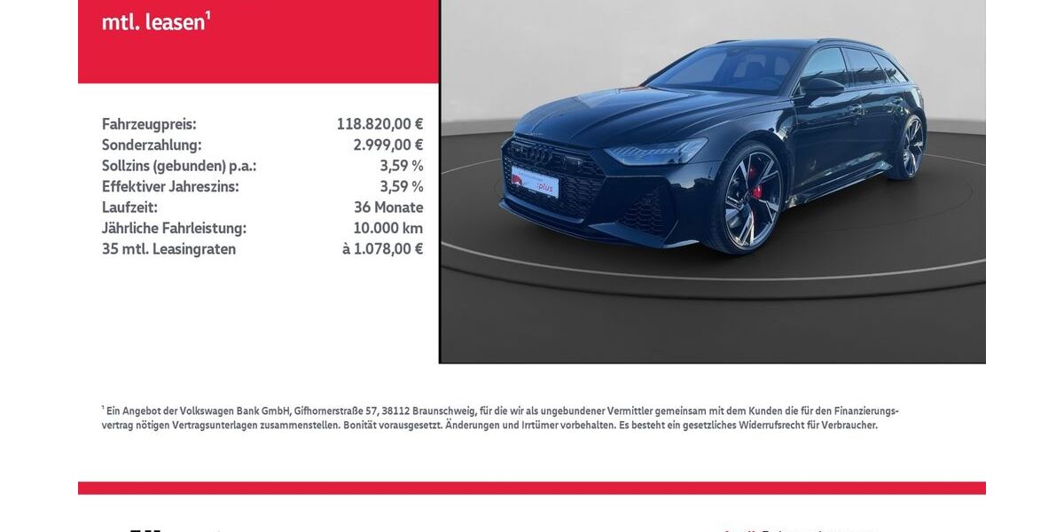 Audi RS6 9.162 km 117.820 &euro; Nordhausen 99734