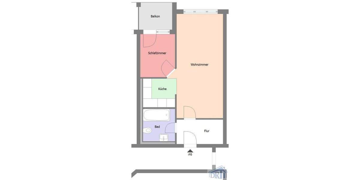 Etagenwohnung Zittau - 2 Zimmer, 48 m&sup2;, 45.500&euro; | Angebot:25693020