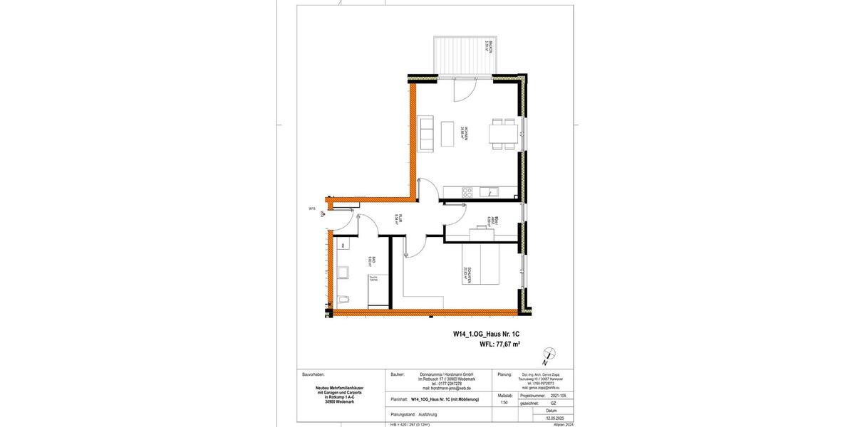 Etagenwohnung Wedemark - 2.5 Zimmer, 78 m&sup2;, 369.000&euro; | Angebot:26166437