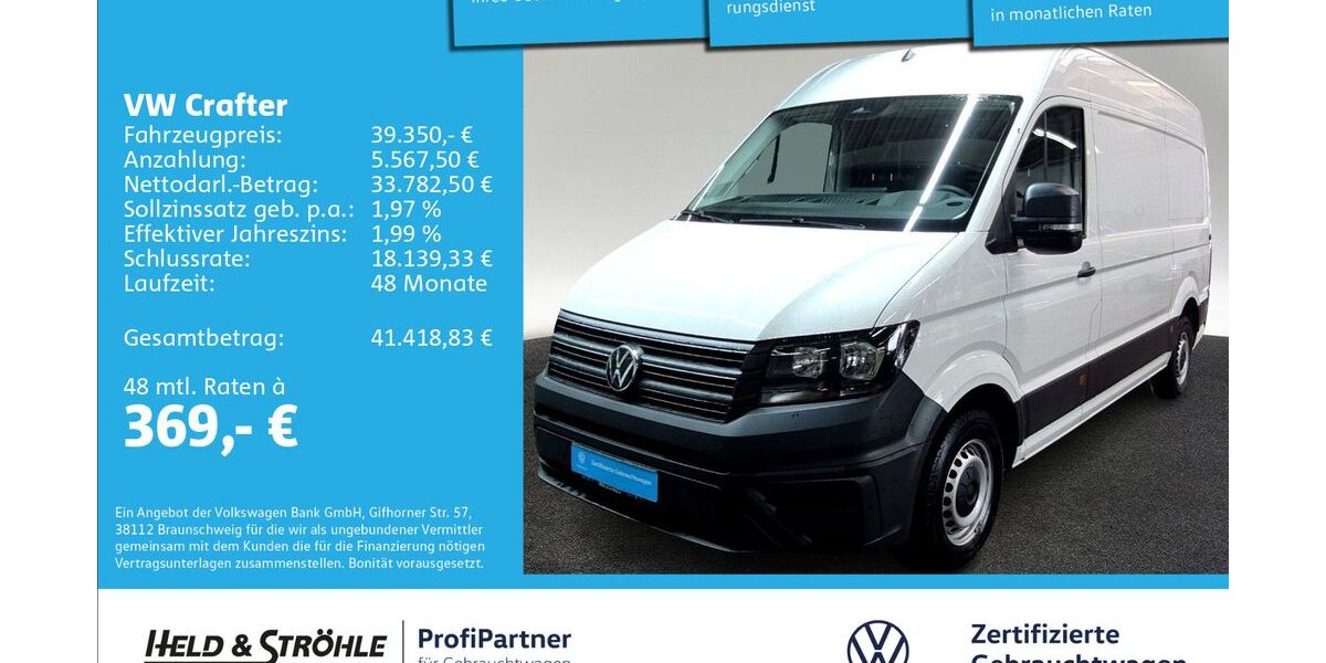VW Crafter 18.001 km 38.350 &euro; Ulm 89079