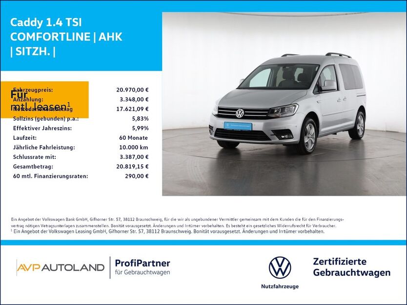 VW Caddy 87.272 km 20.890 € Plattling 94447