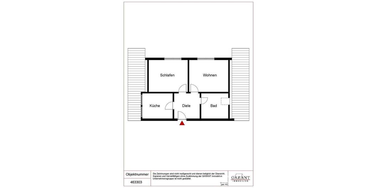 Etagenwohnung Oberndorf am Neckar Lindenhof - 2 Zimmer, 53 m&sup2;, 89.000&euro; | Angebot:26759088