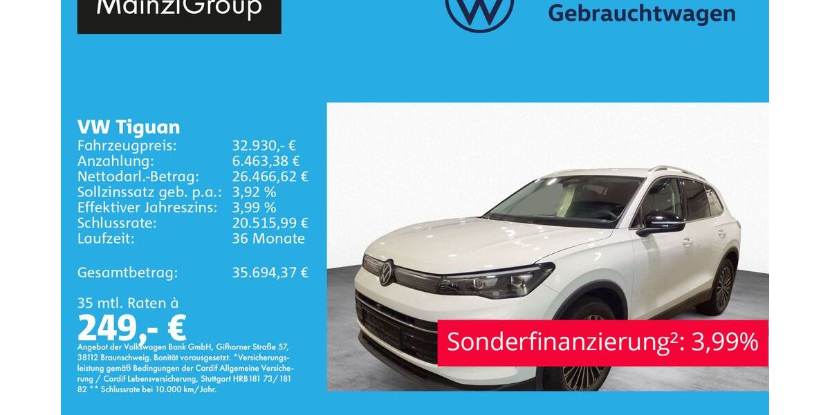 VW Tiguan 22.640 km 32.930 &euro; Feldkirchen/Westerham 83620