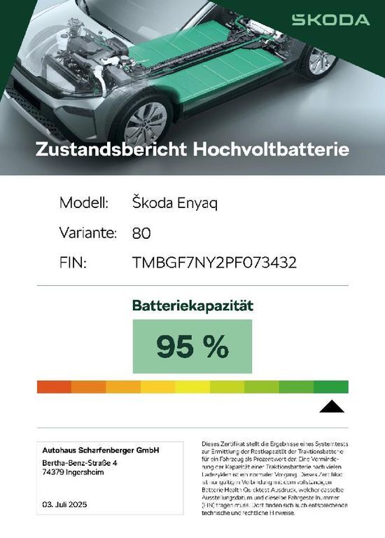 Skoda Enyaq 35.500 km 43.650 € Ingersheim 74379
