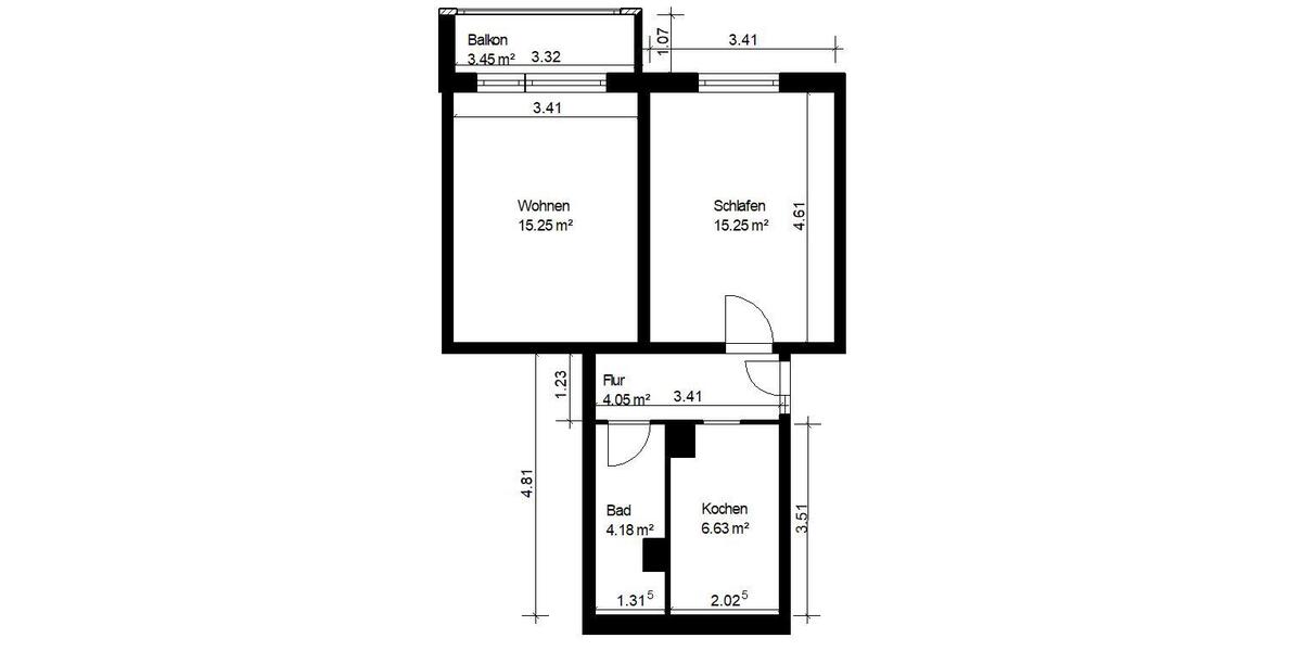 Etagenwohnung Dippoldiswalde - 2 Zimmer, 49 m&sup2;, 279&euro; | Angebot:24476940