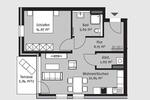 Erdgeschoßwohnung Wolfsburg Almke - 2 Zimmer, 60 m&sup2;, 800&euro; | Angebot:26422290