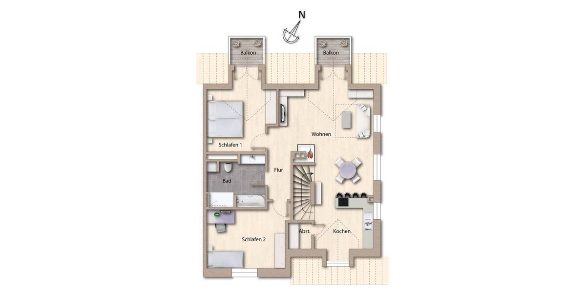 Etagenwohnung Hörnum (Sylt) - 4 Zimmer, 133 m&sup2;, 1.590.000&euro; | Angebot:25686430