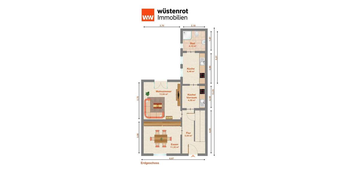 Reihenmittelhaus Meuselwitz - 4 Zimmer, 80 m&sup2;, 89.000&euro; | Angebot:25682577