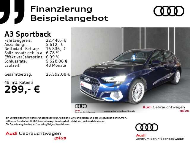 Audi A3 30.100 km 22.448 &euro; Berlin 13581