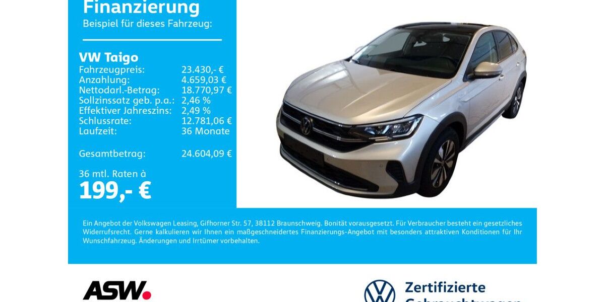VW Taigo 14.300 km 22.430 &euro; Bad Rappenau 74906