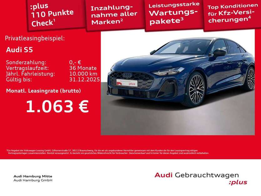 Audi S5 1.890 km 83.911 € Hamburg 22529