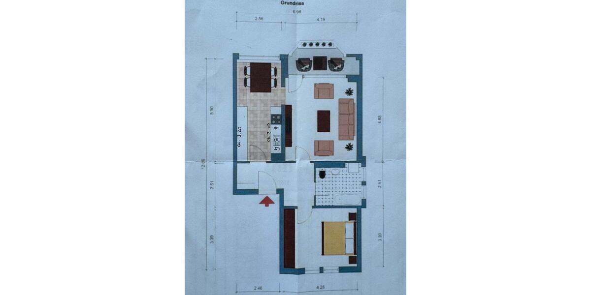 Etagenwohnung Trier Kürenz - 2 Zimmer, 67 m&sup2;, 850&euro; | Angebot:26407014